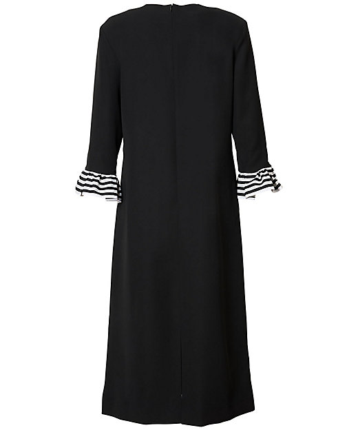 RUFFLE SLEEVES DRESS BD2521Bー3Eー39