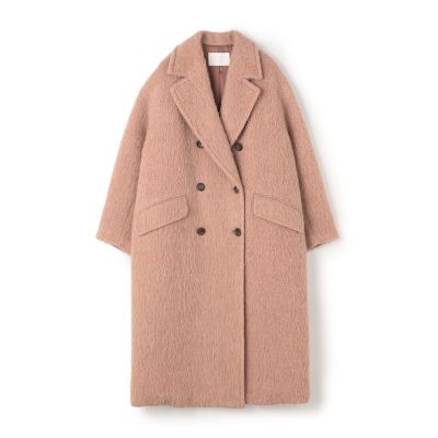 ウールアルパカシャギー ダブルブレストコート | maison TOMORROWLAND