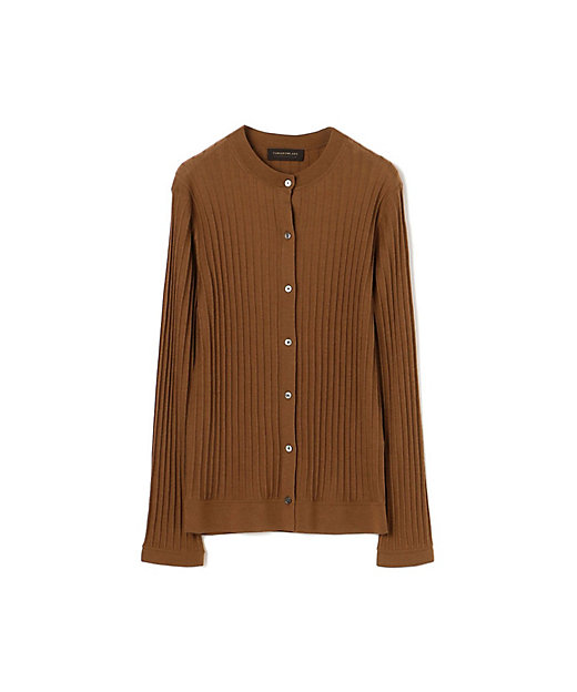 カシミヤシルクリブ クルーネックカーディガン | maison TOMORROWLAND