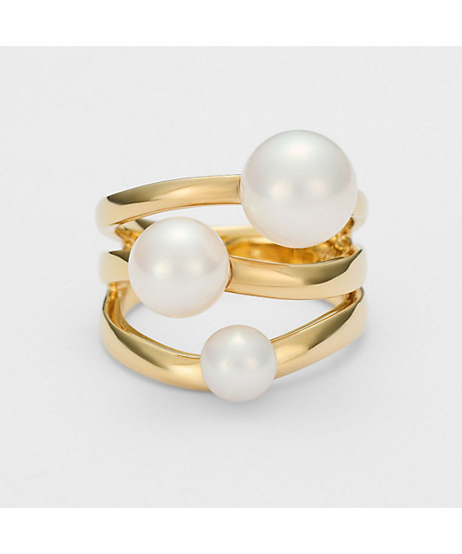 ゴールド淡水パールリング | agete/アガット | 三越伊勢丹オンライン