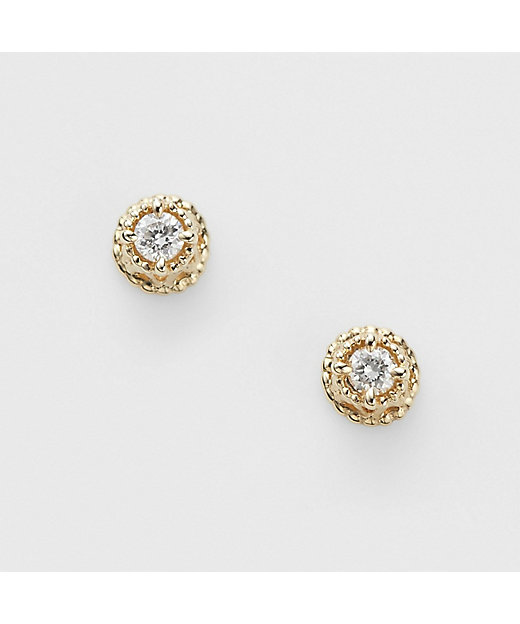WEB限定》K10ダイヤモンドピアス（0．02ct） | agete