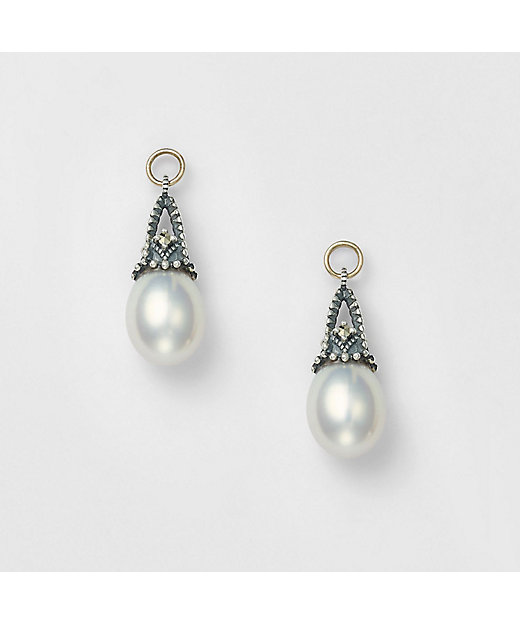 シルバー淡水パールピアスチャーム | agete/アガット | 三越伊勢丹