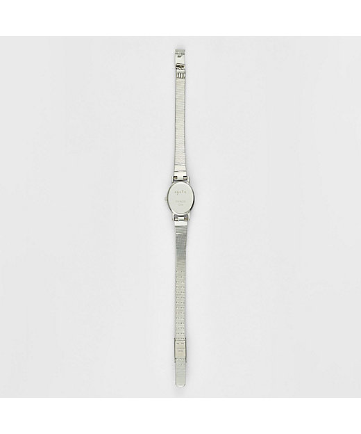 オーバルフェイスウォッチ／シルバー | agete/アガット | 三越伊勢丹