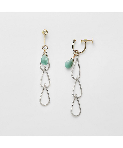 K10エメラルドピアスチャーム | agete/アガット | 三越伊勢丹