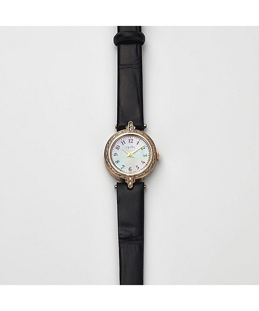 ラウンドフェイス革ベルトウォッチ | agete/アガット | 三越伊勢丹