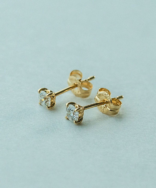 K18 ダイヤモンド 0．2ct ピアス「ブライト」 | ete bijoux
