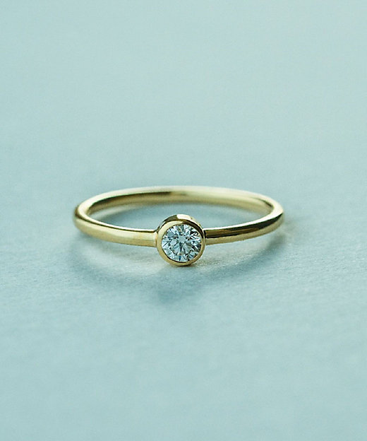 K18 ダイヤモンド 0．1ct リング「ブライト」 | ete bijoux