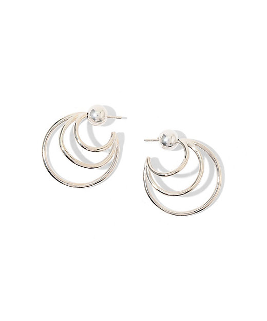 SOPHIE BUHAI シルバー トリプルレイヤードフープピアス