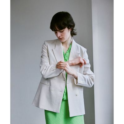 マットクロスダブルブレストジャケット | allureville (Women