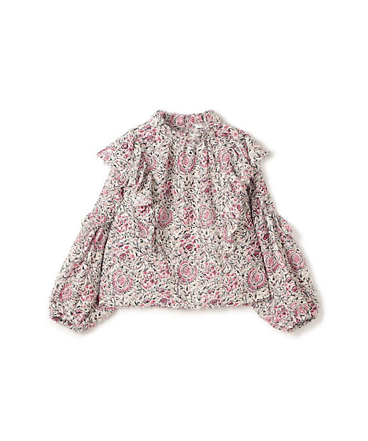 ラメカットジャカード フリルブラウス | maison TOMORROWLAND/メゾン