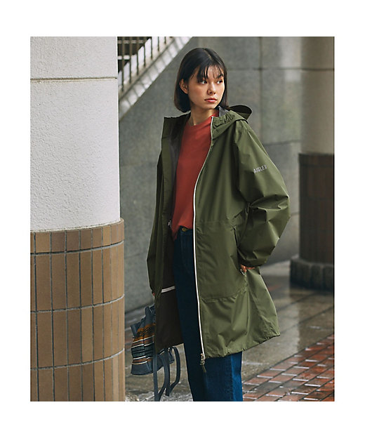 MTD 防水 透湿 撥水ジップ レインパック ポケッタブルフーデッド