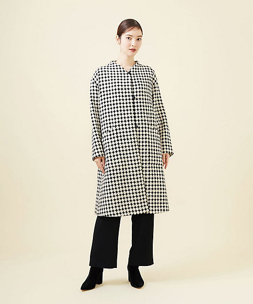 ドットジャカードロングコート | Sybilla (Women)/シビラ | 三越伊勢丹