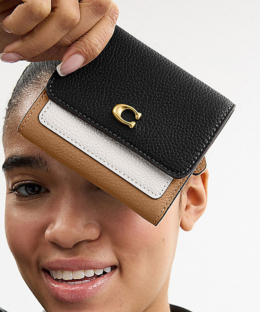 ミラ スモール フラップ ウォレット・カラーブロック | COACH/コーチ