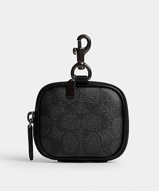クリップ オン ポーチ・シグネチャー キャンバス | COACH/コーチ