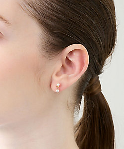 Gossamer ロングバー ダイヤモンド ピアス ※シングル