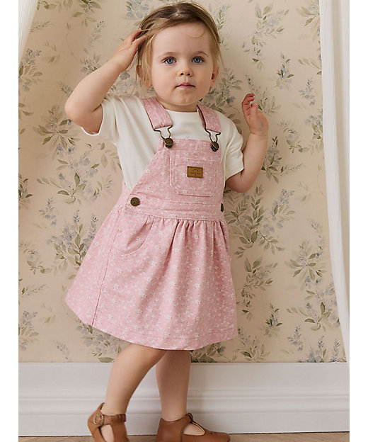 コットンツィルジャンパースカート Paula Powder