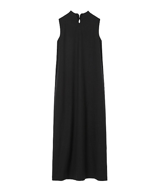 Basic Wool Sleeveless Vーneck Dress