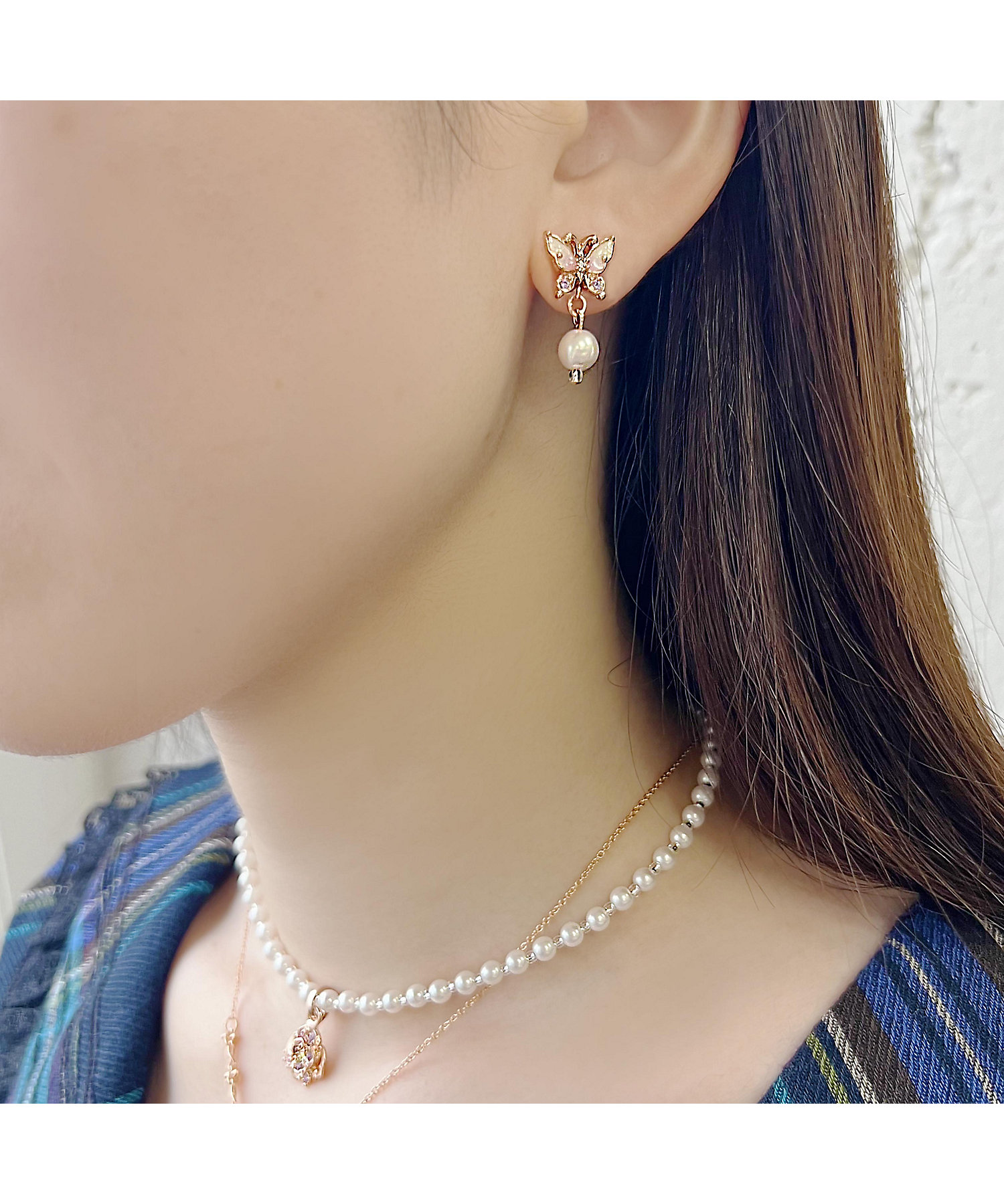 蝶モチーフ ピアス SAMA1490 XP | ANNA SUI (Women)/アナ