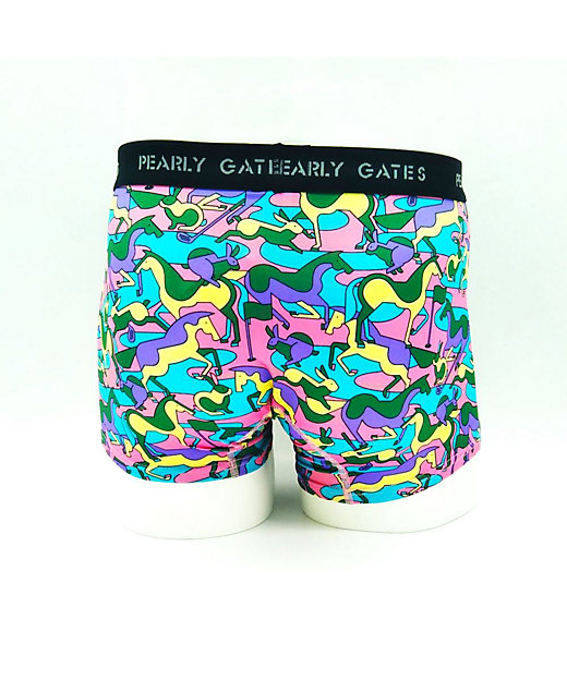 ボクサーパンツ 前閉じ 幾何学馬柄＆ウサギ柄 PGB655111