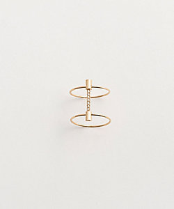 Gossamer ロングバー ダイヤモンド ピアス ※シングル