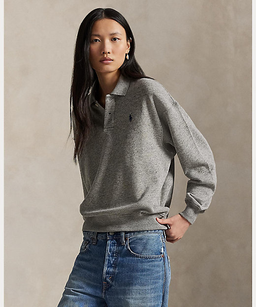 ライトウェイト フリース ロングスリーブ ポロ