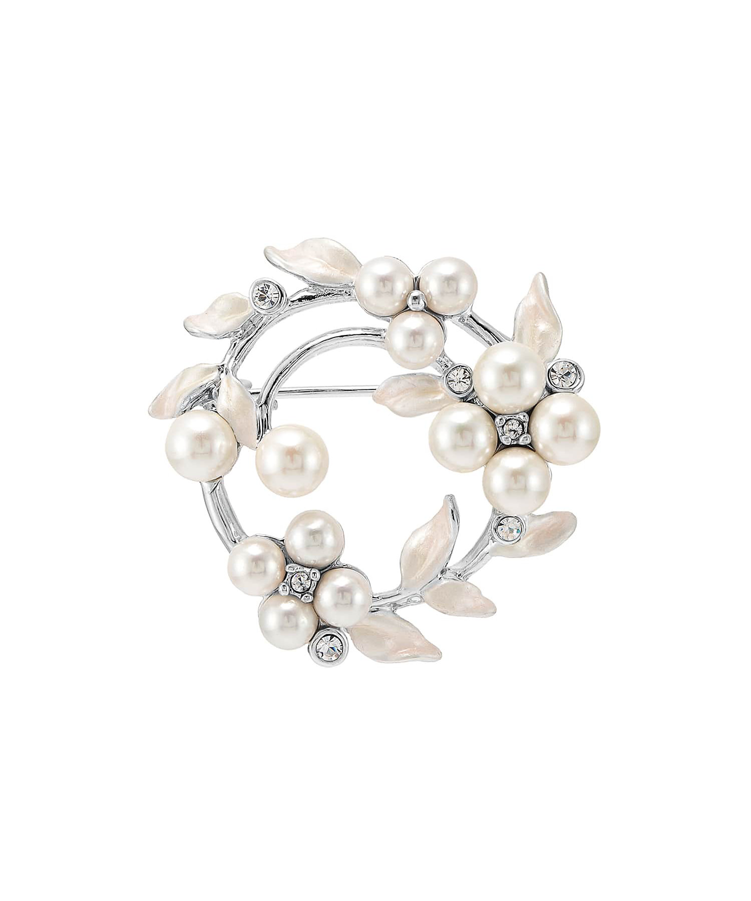 貝パール リース型ブローチ VBPV1030 UW | VENDOME BOUTIQUE