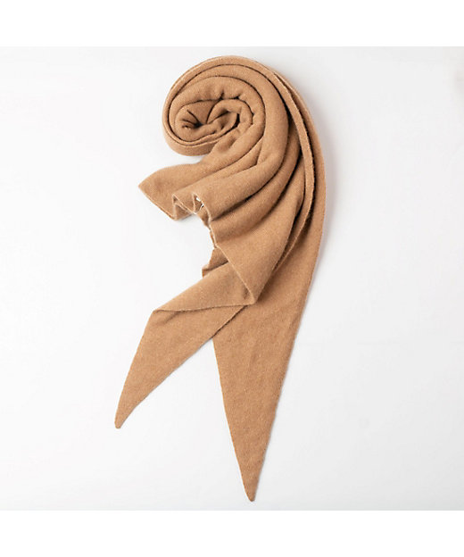 シームレストライアングルカシミヤニットストール | ASAUCE MELER