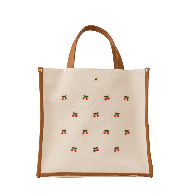 familiar familiar チェリー柄トートバッグ（廃盤品） チェリー柄