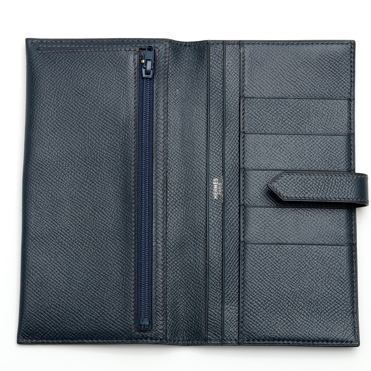 HERMES エルメス ベアン クラシック シルバー金具 二つ折り長財布