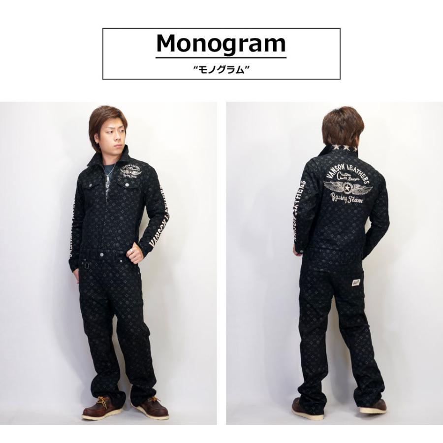 VANSON（バンソン） フライングスター刺繍 つなぎ オールインワン