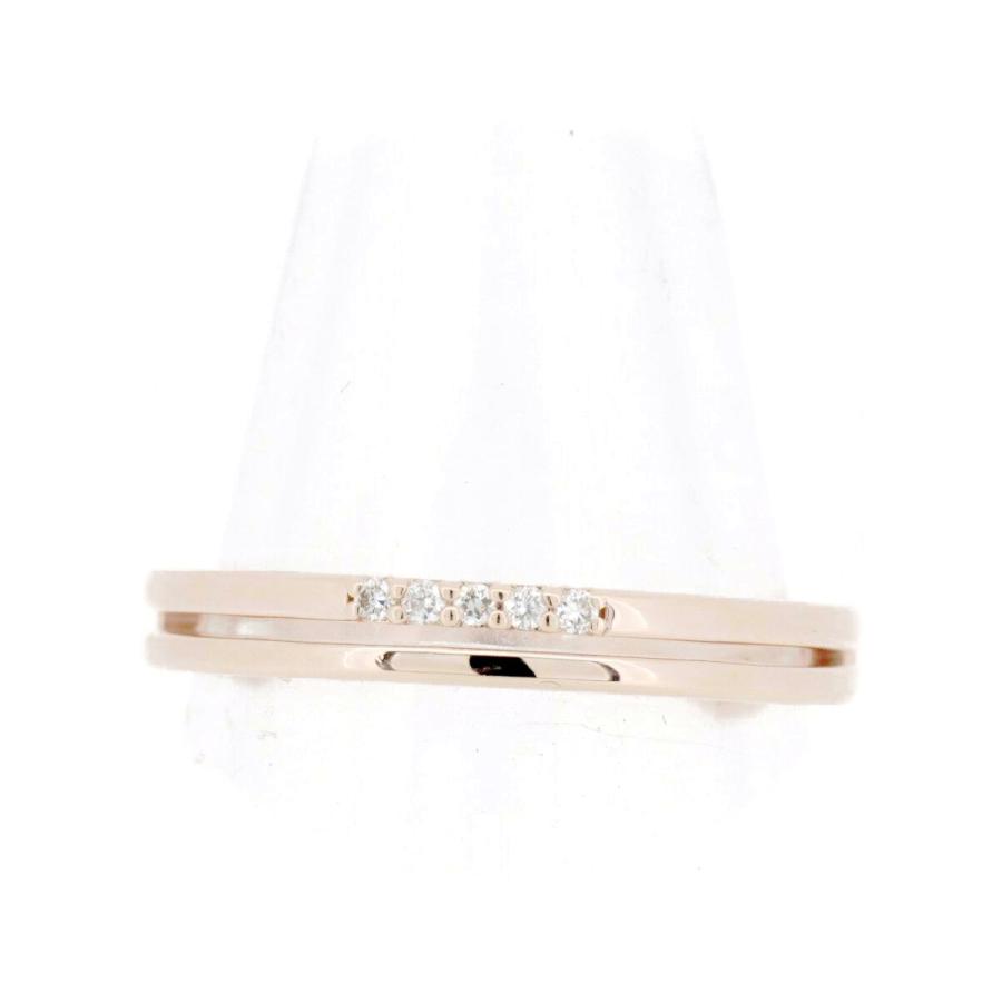 Canal4℃（カナルヨンドシー） ダイヤモンド リング 指輪 7号 K10PG(10