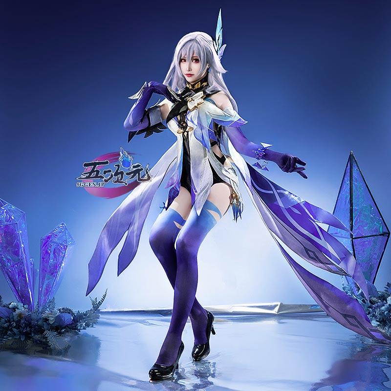 五次元 基萌 原神 コスプレ スカーク 衣装 ※ウィッグ 靴 武器 追加可能