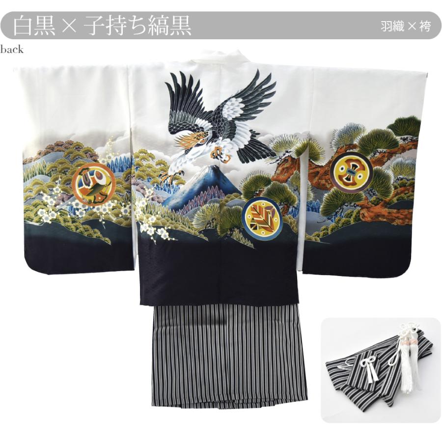 なごみや 七五三 着物 男の子 5歳 袷用 アンサンブル10点セット 鷹に