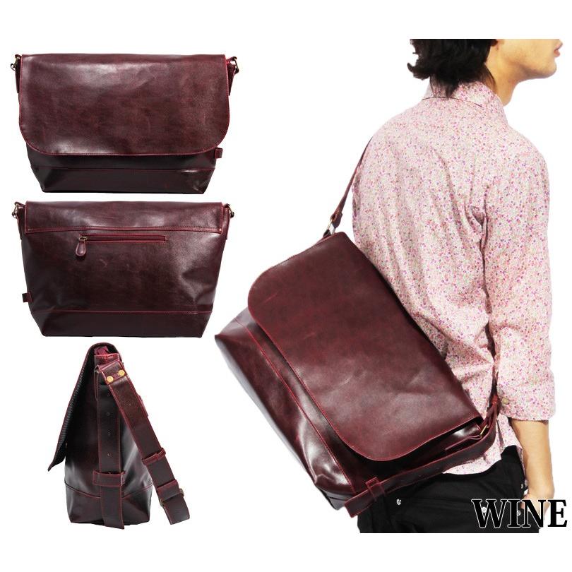 メッセンジャーバッグ メンズ メッセンジャーバック レザー : 8(eight