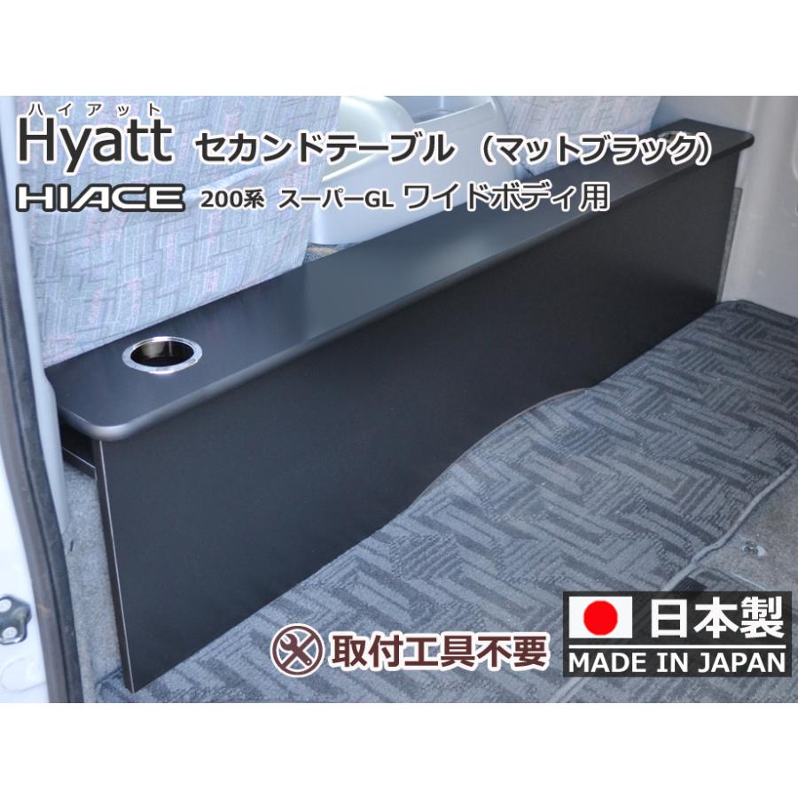 ハイエース ハイアット マットブラック ワイドタイプ用 200系スーパー