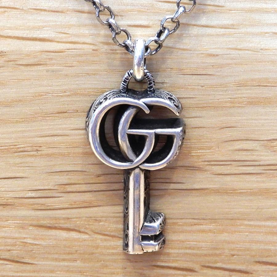 GUCCI（グッチ） 【超美品】グッチ ダブルG キー ネックレス SV925