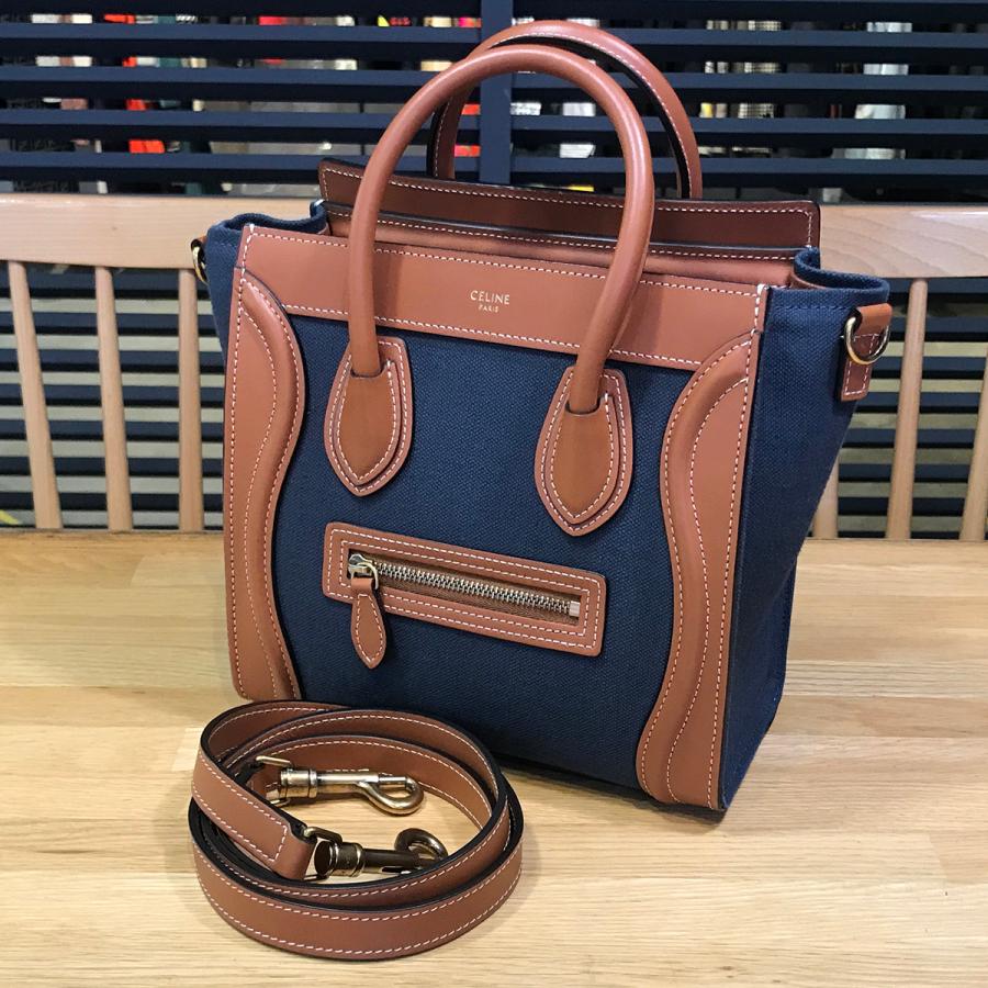 CELINE（セリーヌ） 【超美品】セリーヌ ラゲージ ナノ キャンバス