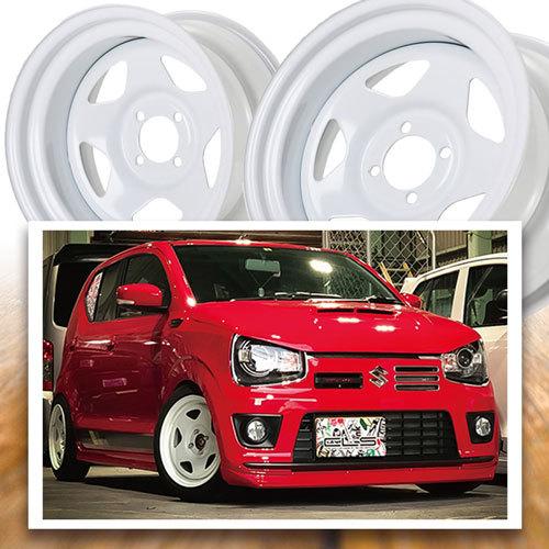 ホイール新品 2本セット ESB CLS TC-01 ホワイト 深リム鉄チン 15