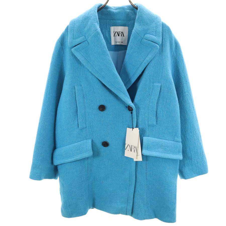 ZARA（ザラ） 未使用 ウールブレンド コート S ブルー系 タグ付き