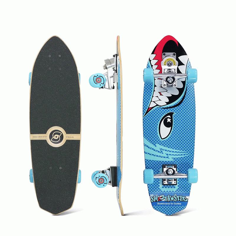 30″ Barracuda (Blue) smoothstar スムーススター サーフスケート