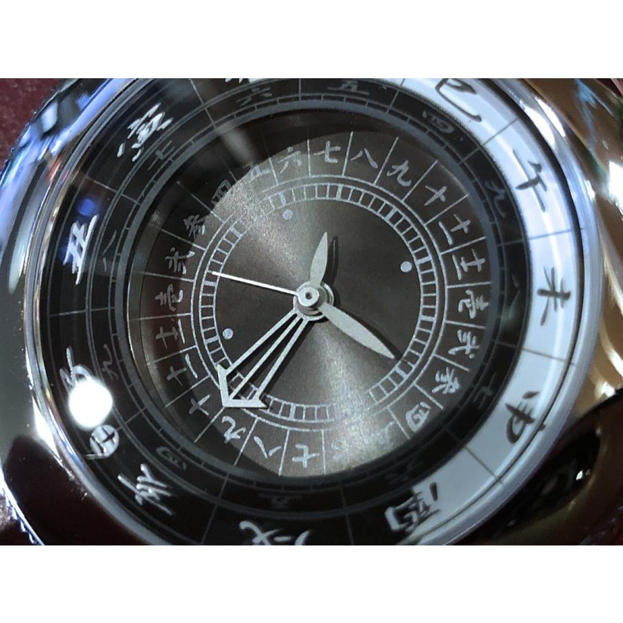 江戸之刻”令和版 懐中仕様” 鈍（にび）文字盤 (現代式 和時計