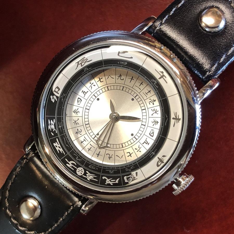 江戸之刻”令和版 腕巻き仕様” 銀文字盤 (現代式 和時計) : キャスト