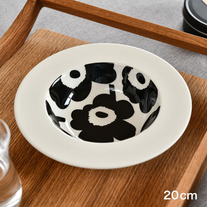 marimekko（マリメッコ） ディーププレート 20cm ウニッコ ブラック