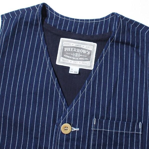 Pherrow's（フェローズ） PV1-W インディゴウォバッシュストライプ