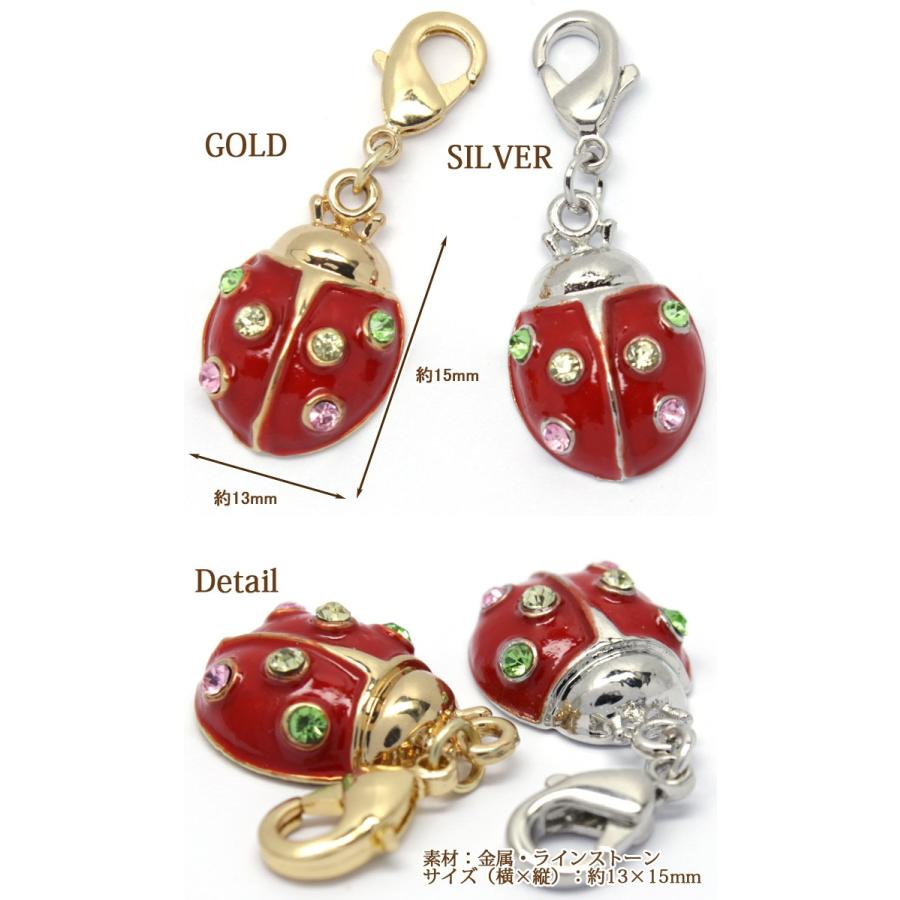 チャーム アクセサリー レディバグ てんとう虫 charm レディース