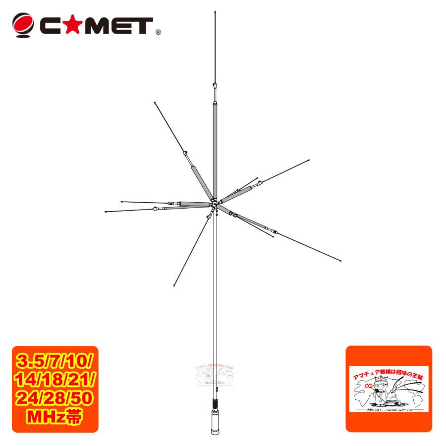 COMET（コメット） UHV-10 3.5/7/10/14/18/21/24/28/50MHz帯9バンド