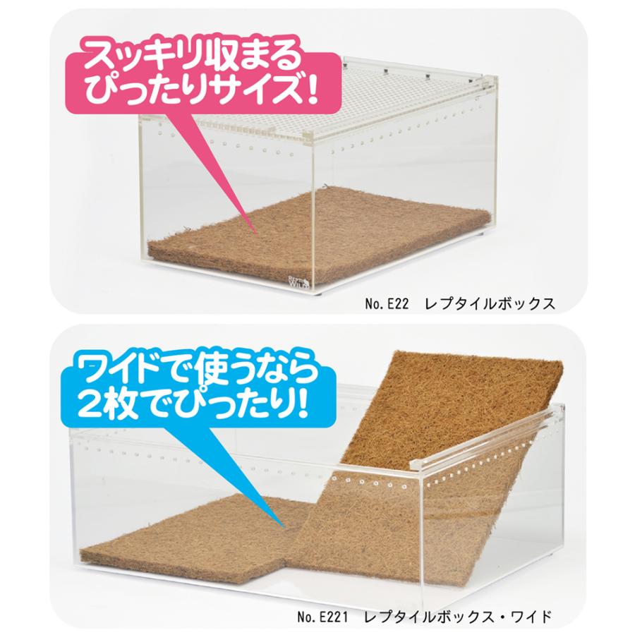 三晃商会 レプタイルボックス ココマット 2枚パック : チャーム charm