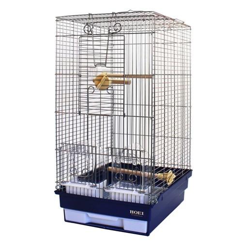 HOEI 鳥かご 21手のりロングG ネイビー （29×36．5×56cm