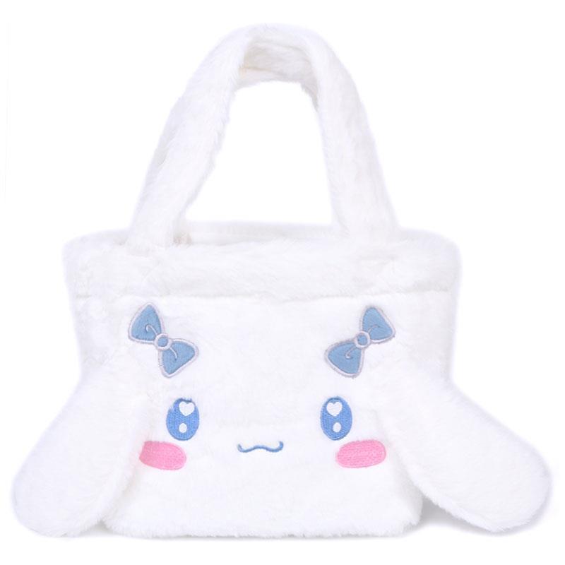 シナモロール ファー 手さげバッグ ミニトート 手提げバッグ