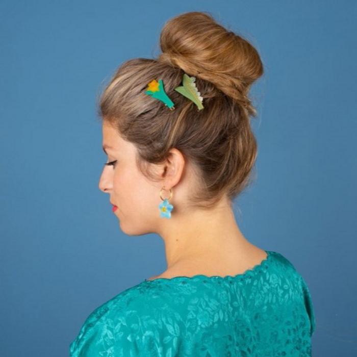 ククシュゼット 正規商品 ヘアアクセ クリップ ピン ヘアピン 花